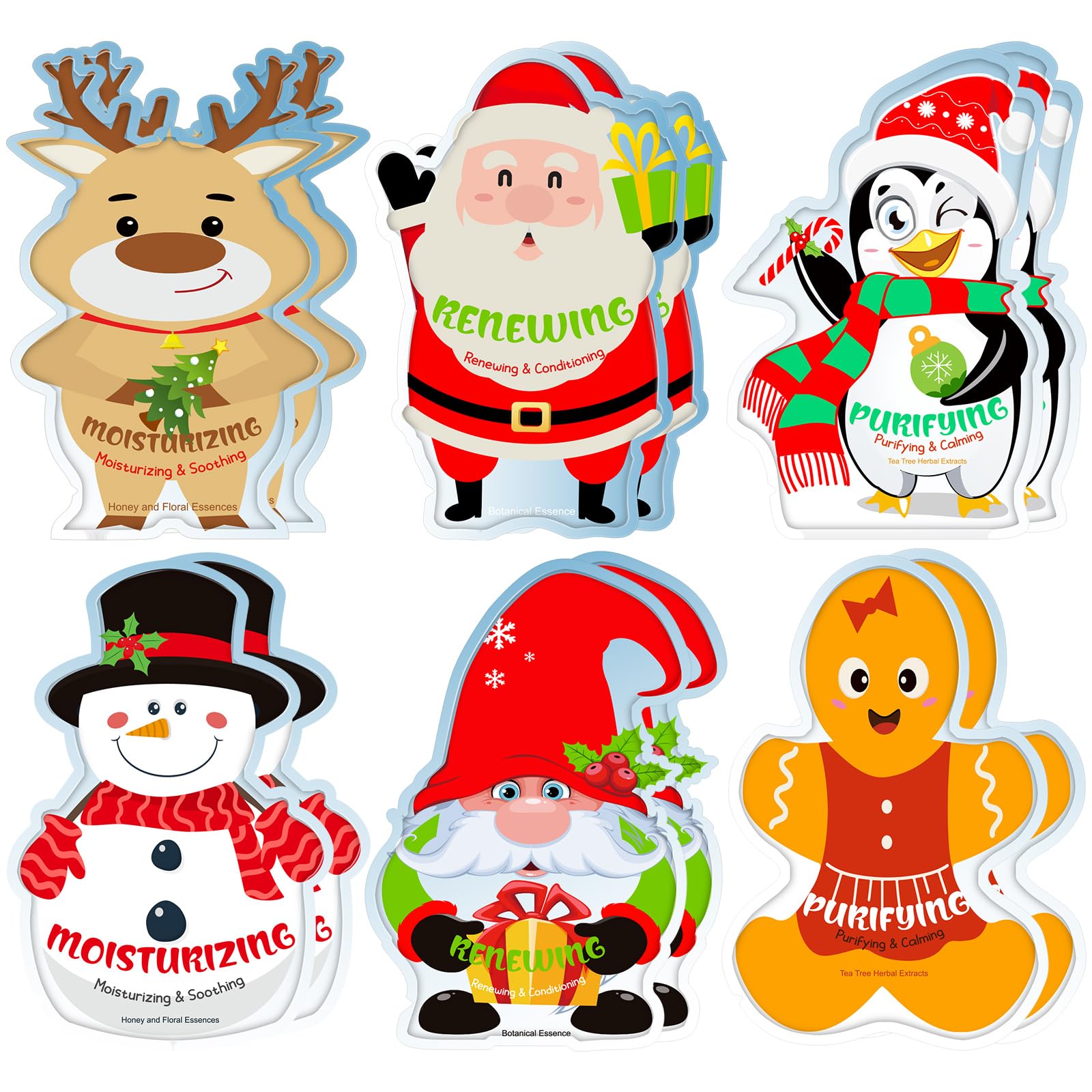 Timgle Christmas masks Santa design hydrates and brightens skin for festive selfies.