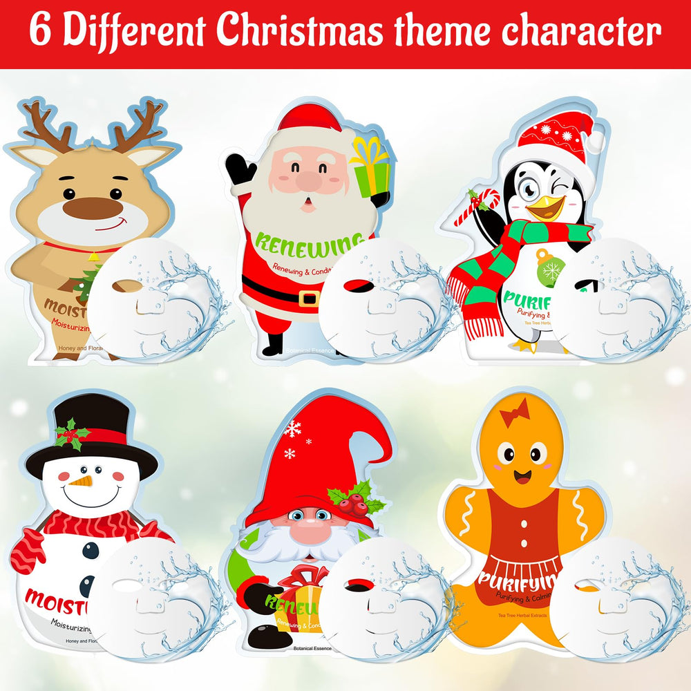 Timgle Christmas masks Snowman design delivers soothing hydration and relaxation.