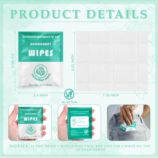 Timgle deodorant wipes individually wrapped for on-the-go freshness
