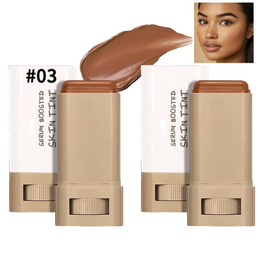 TIMLIFE 2 Pcs Beauty Balm foundation sticks in compact form for quick on-the-go use.