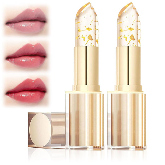 TIMLIFE color-changing lipstick with crystal packaging offers a personalized shade and hydration.