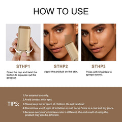 TIMLIFE Natural finish look on skin without heavy feel.