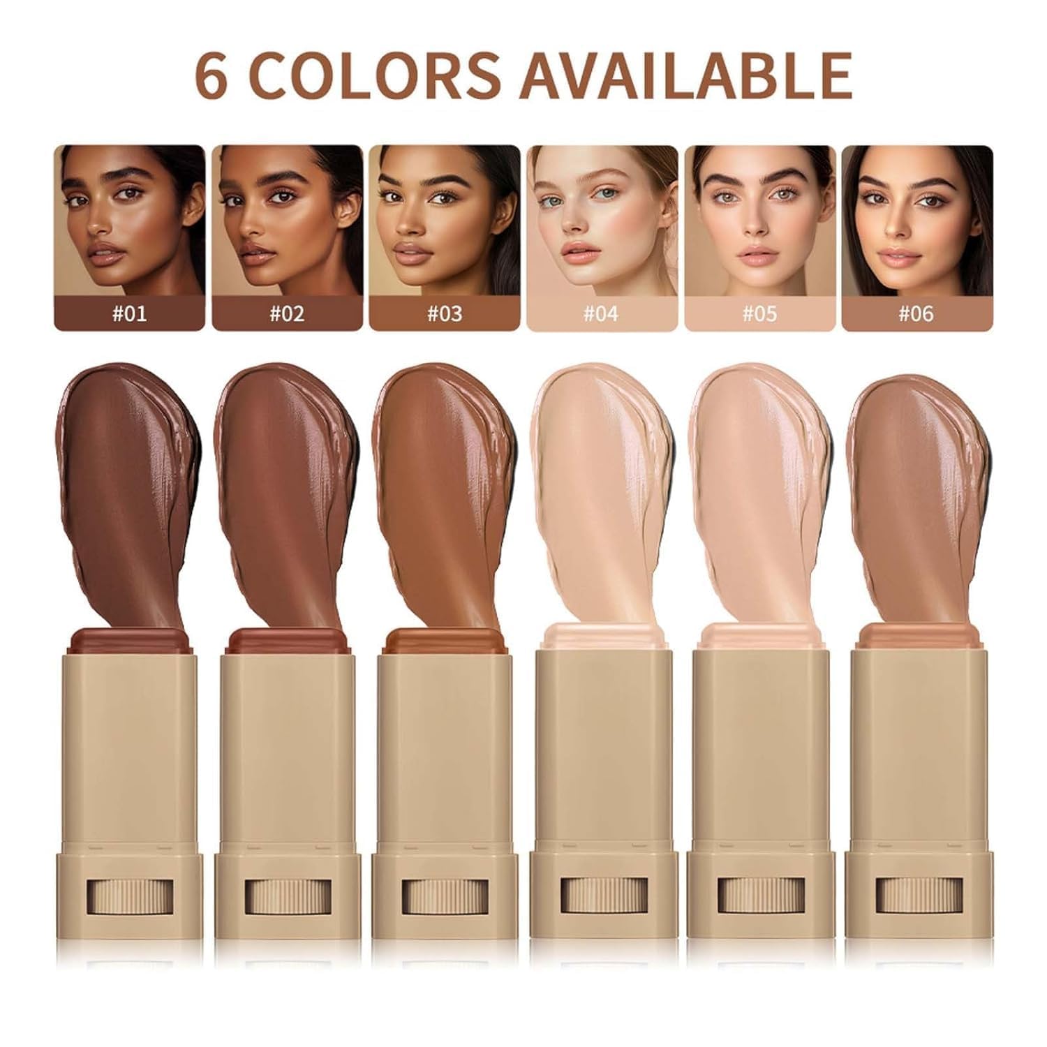 TIMLIFE Precise application stick demonstrates accurate contour and concealment.
