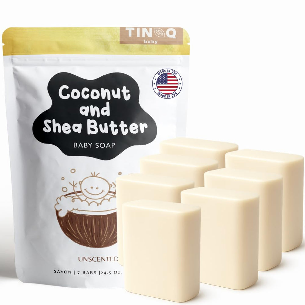 TINOQ fragrance-free baby bar soap packaging keeps freshness intact.