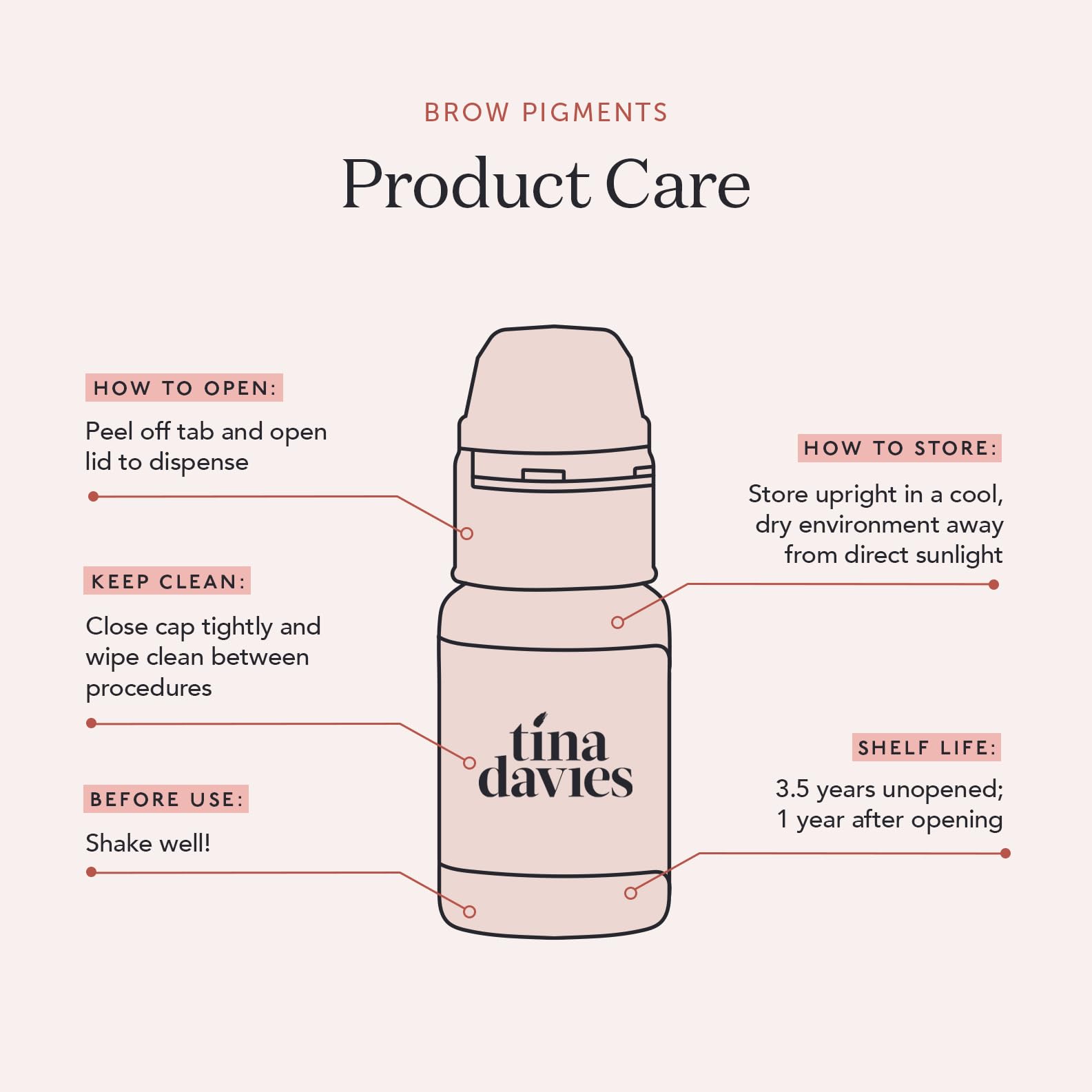 Tina Davies Blonde pigment supports precise, natural shading for blonde brows.