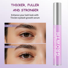 Close-up of Tinclen lashes with natural curl and lift potential.