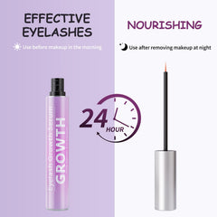 Two-minute drying time after applying Tinclen eyelash serum.