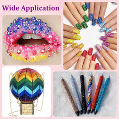TINKRSTUFF rhinestone kit enhances shoes, phone cases, and crafts with bold shimmer.