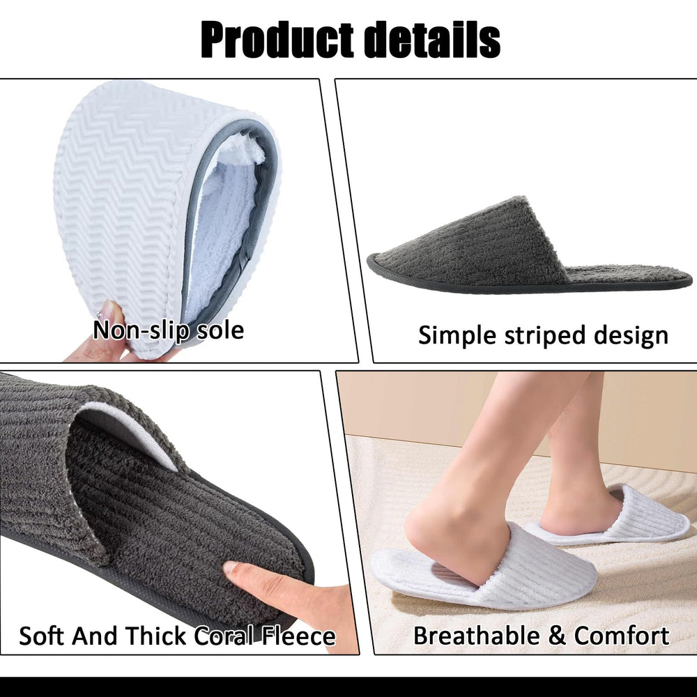 TINSKY multiuse hotel and spa slippers suitable for weddings and guest rooms.