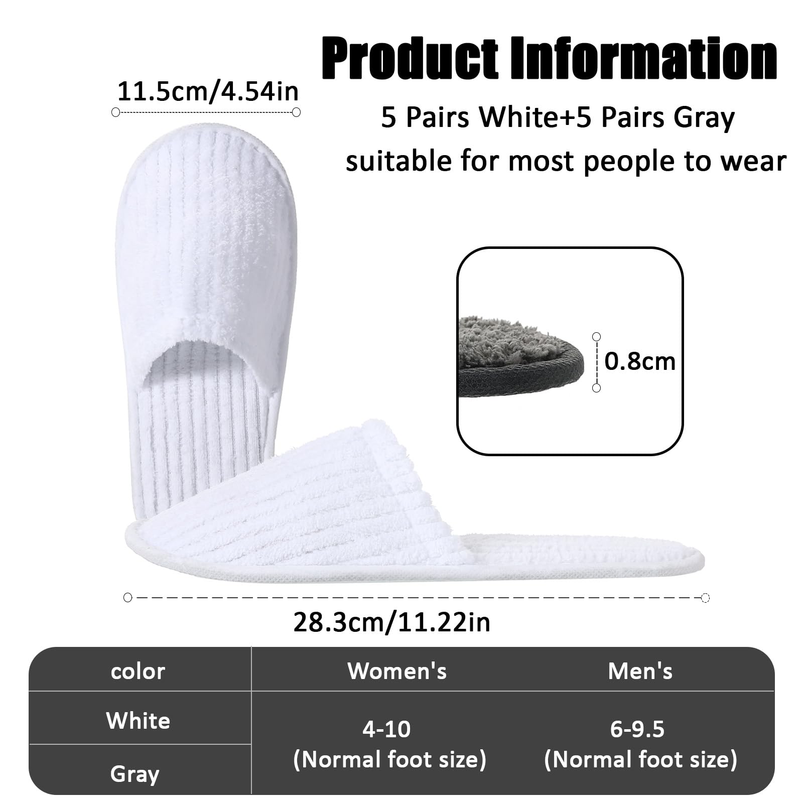 TINSKY lightweight travel slippers ideal for packing on trips.