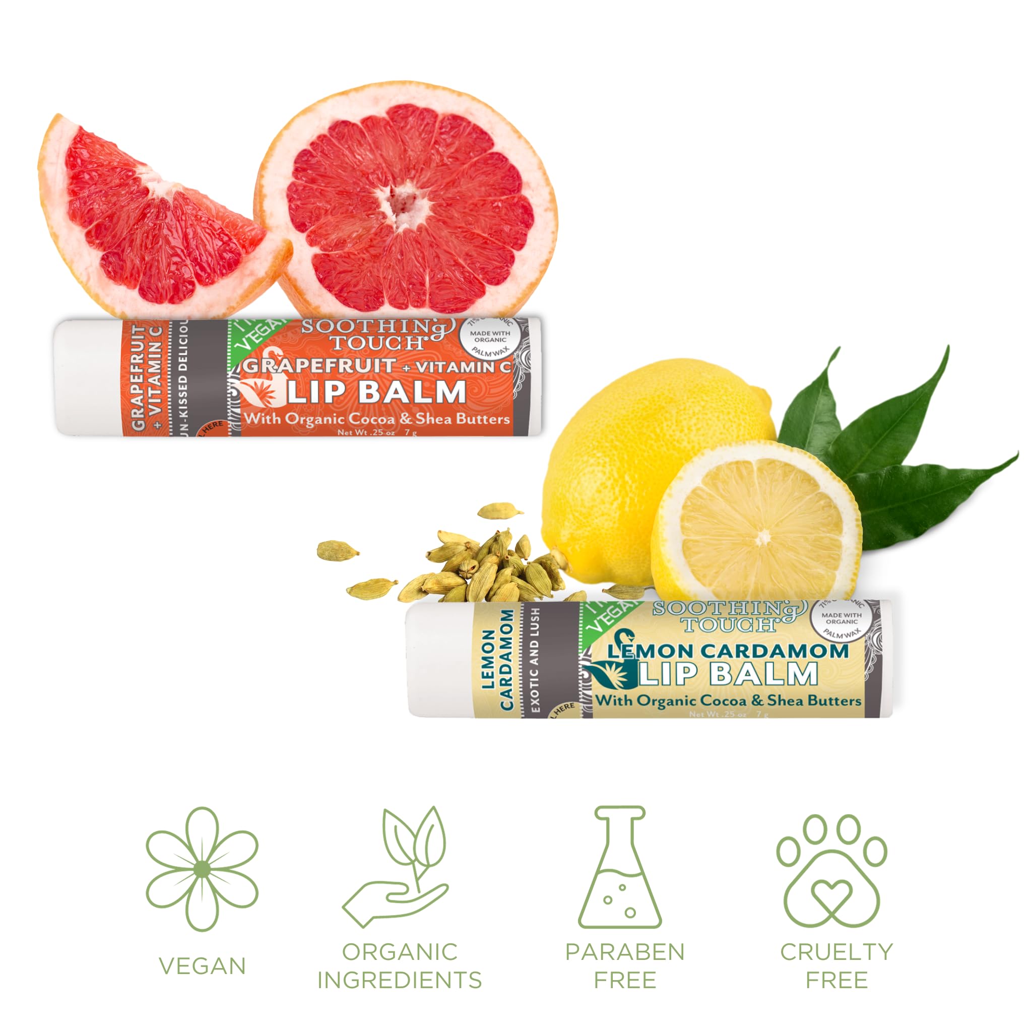 Tiny Seed coconut lime lip balm with refreshing citrus scent