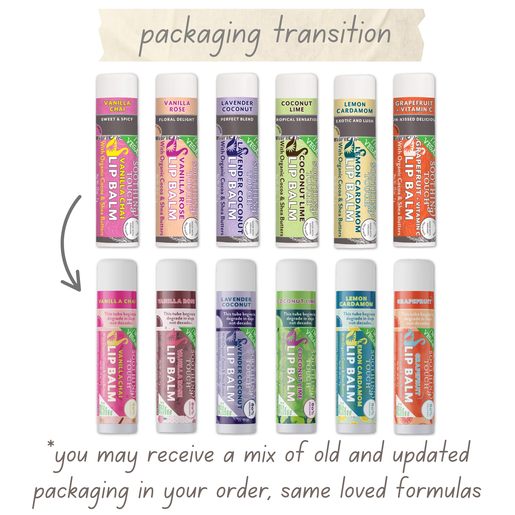Tiny Seed lavender coconut lip balm for dry lips and light moisture