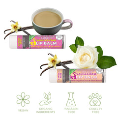 Tiny Seed vanilla chai lip balm with comforting aroma and smooth wear