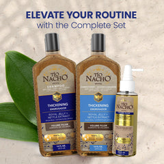 Tio Nacho fine hair volume boost demonstrated on product</br> label