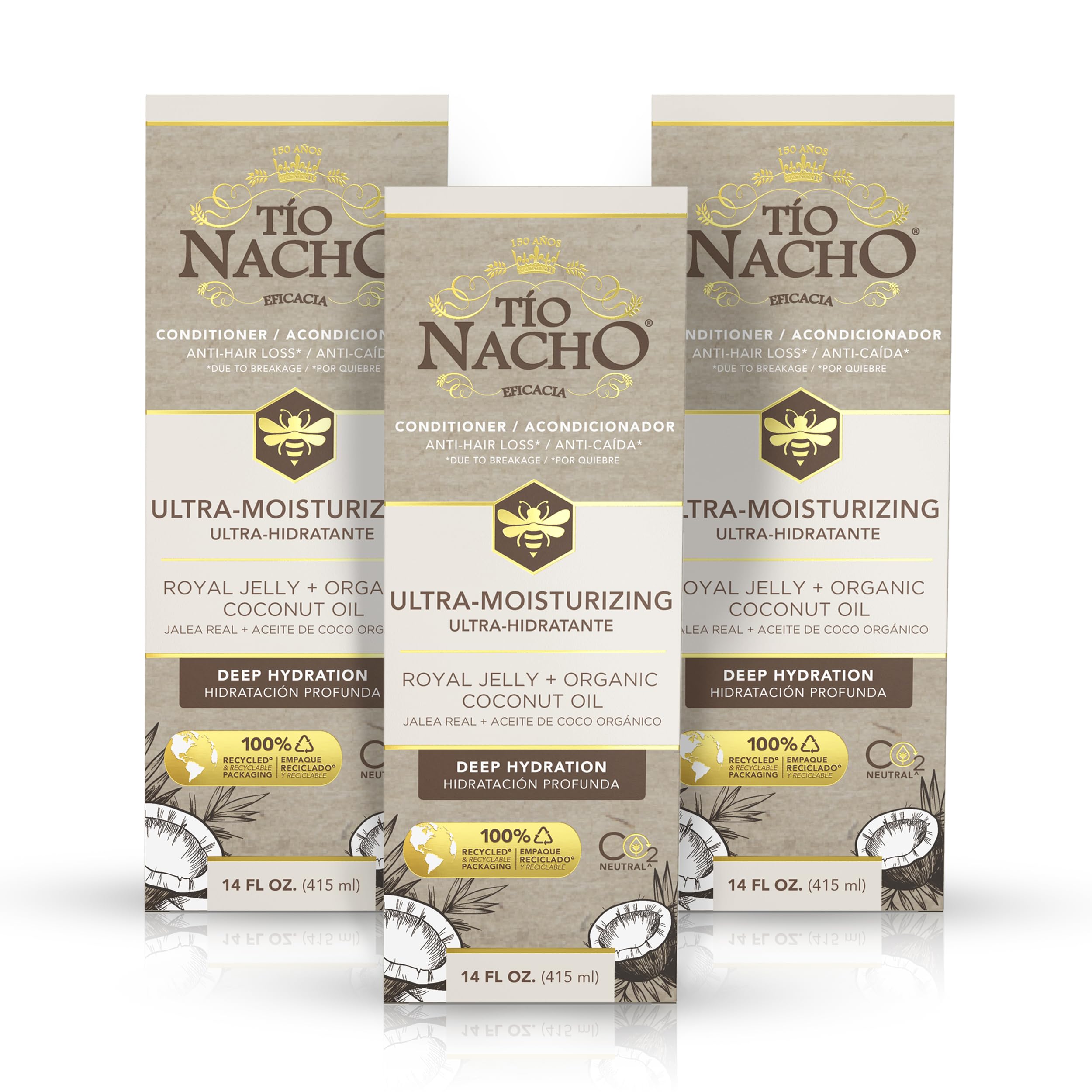Tio Nacho Ultra Moisturizing Frizz Conditioner bottle for deep hydration and shine.