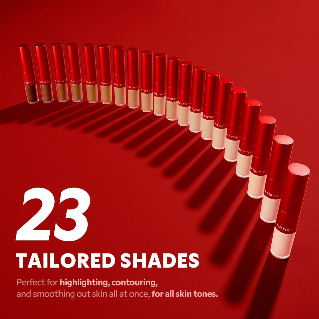 TIRTIR Glide&Hide Concealer provides crease-proof, natural finish.