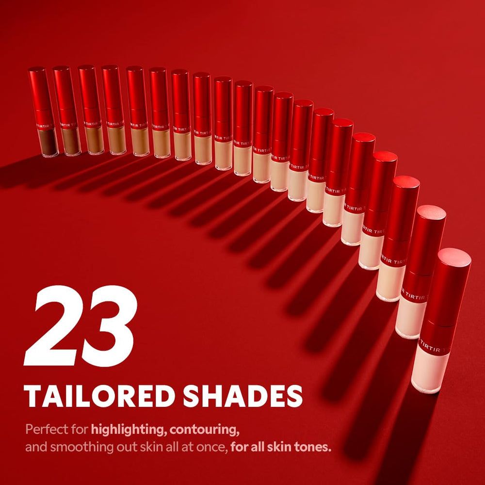 TIRTIR Glide&Hide Concealer provides crease-proof, natural finish.