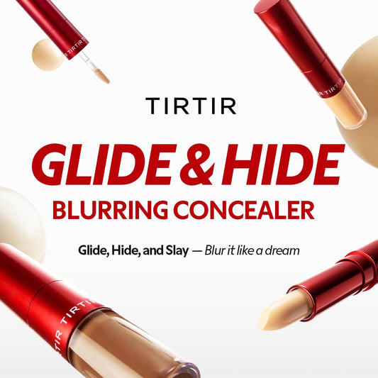 TIRTIR Glide&amp;Hide concealer balm-stick for targeted blur and easy blending.