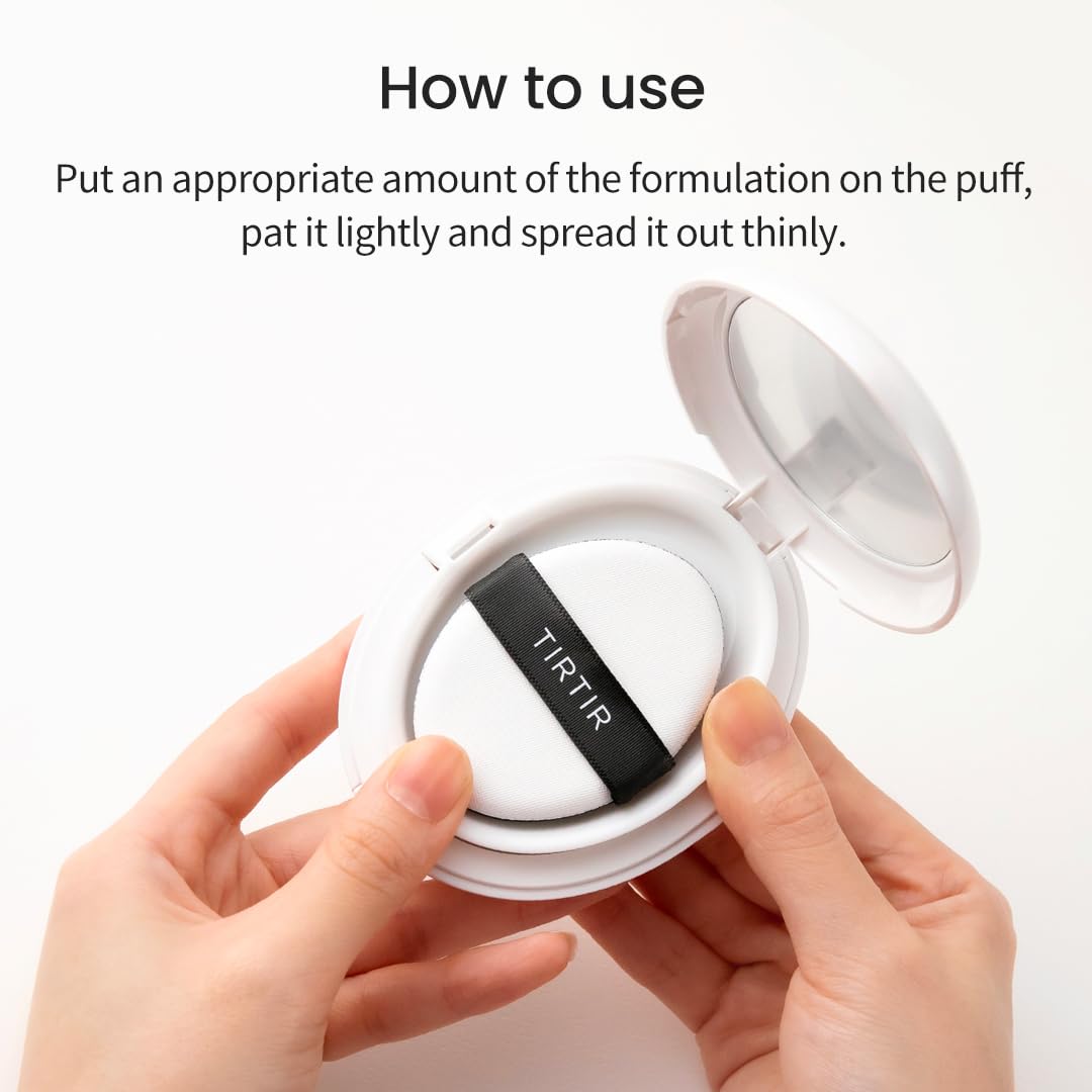 TIRTIR My Glow Cream Cushion delivers long-lasting radiance for daily wear.