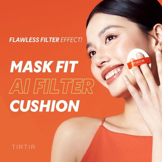 TIRTIR Cushion texture delivers a smooth semi matte finish for daily wear