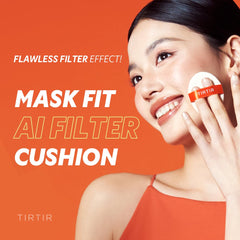 TIRTIR Cushion texture delivers a smooth semi matte finish for daily wear