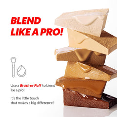 Satin finish provides a natural, velvety base look.