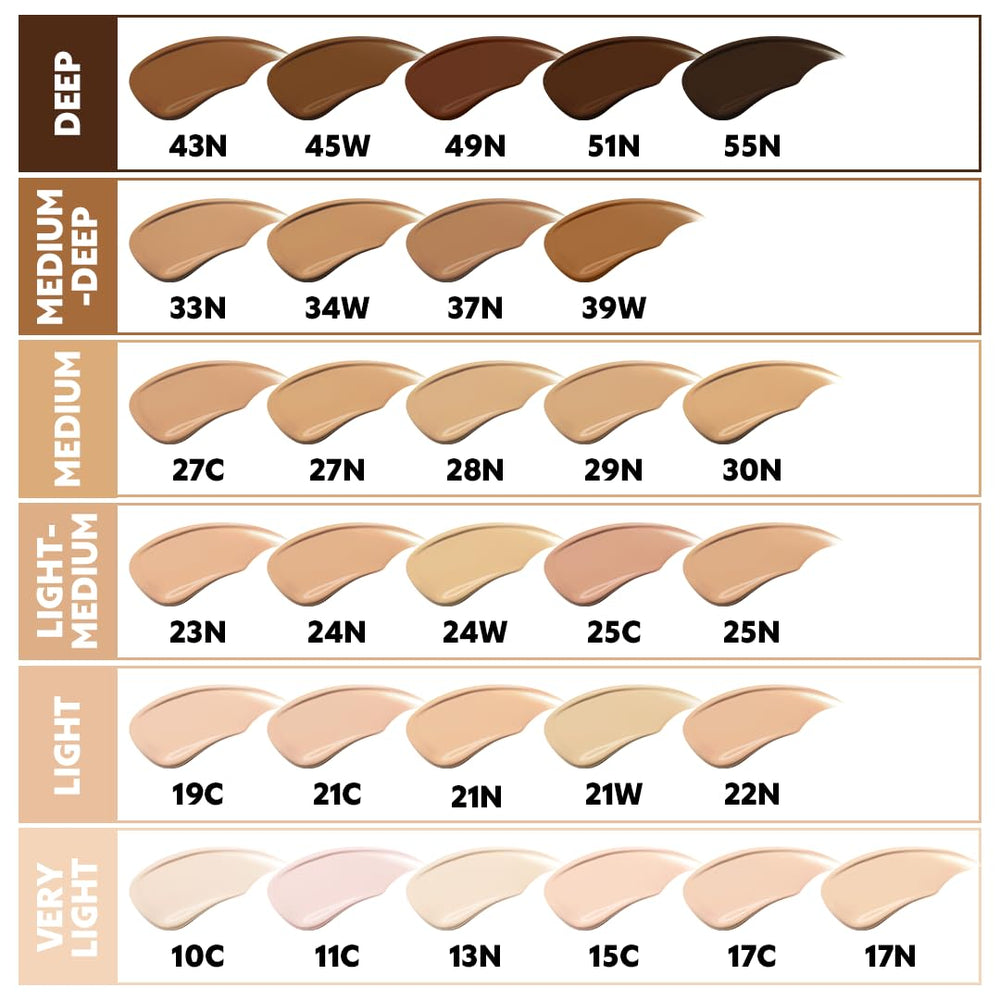 TIRTIR Thin-Tech 72h coverage swatch demonstrating long-wear performance