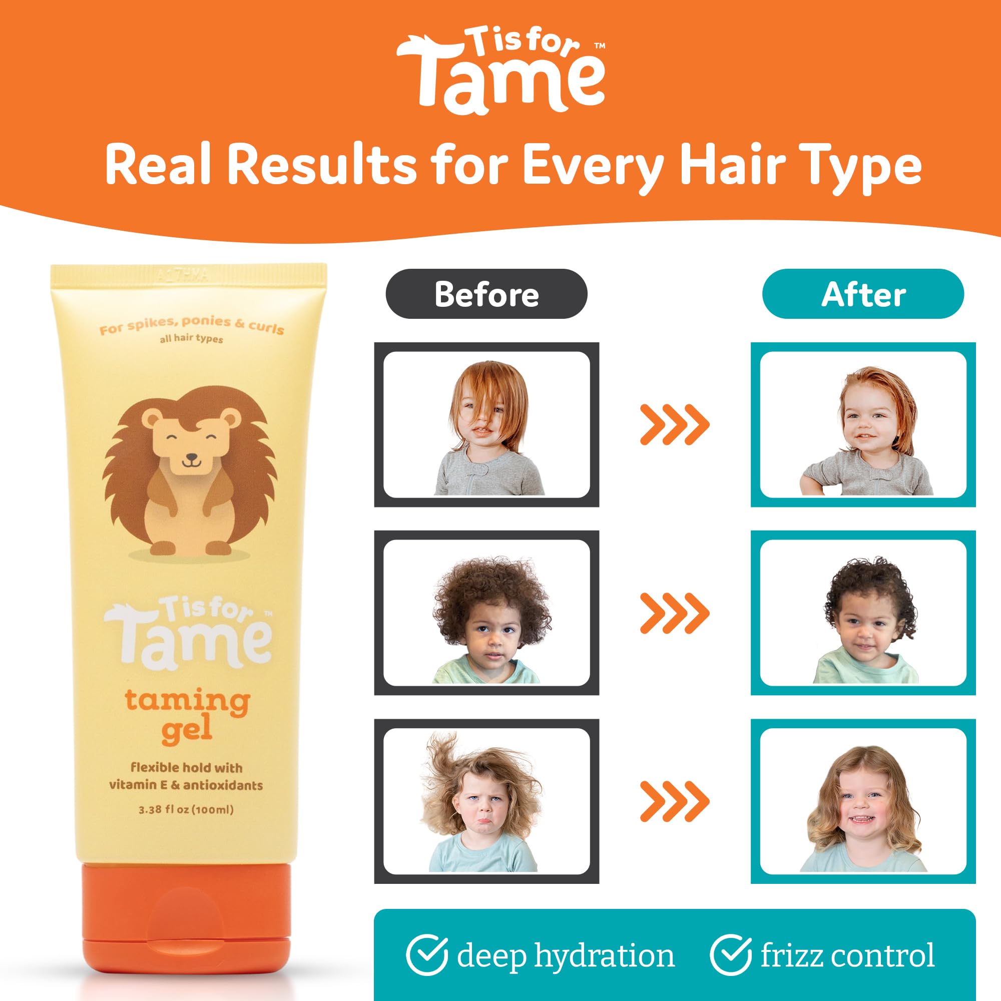 Gel being applied to wet or dry hair for versatile use