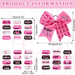 Tisancy breast cancer tattoos 15 sheets with 180 patterns for awareness events.