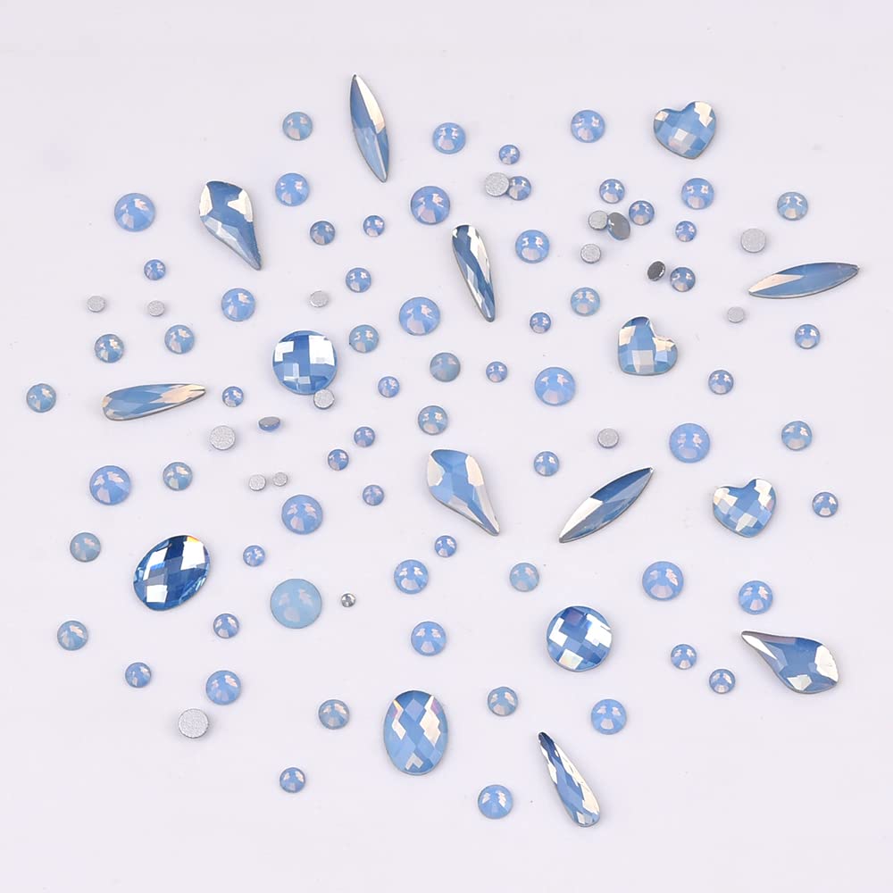 Tisslan blue opal marquise gems for elegant DIY nails