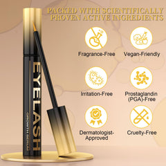 Tistees lash serum key ingredient myristoyl pentapeptide-4 highlighted for nourishing lashes.