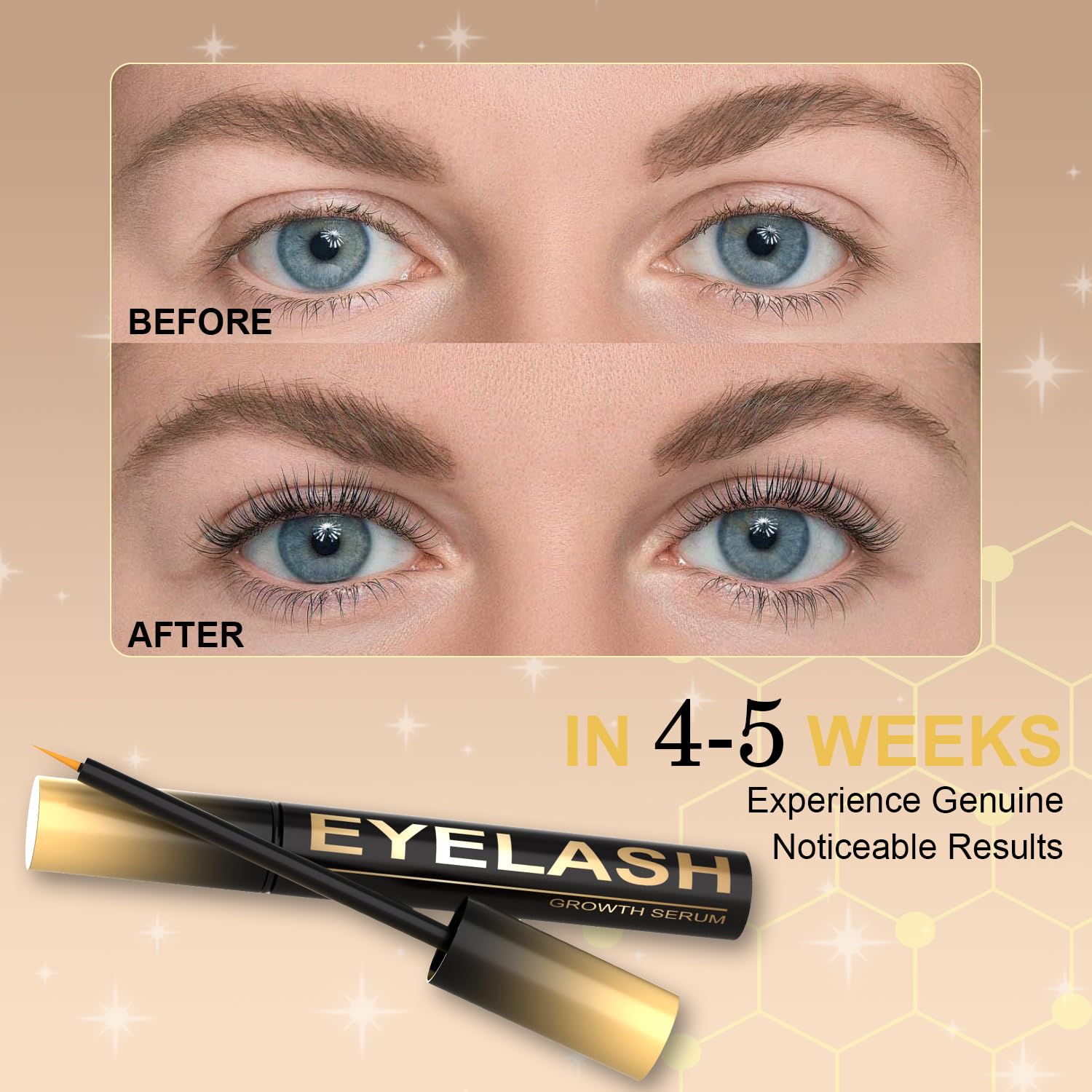 Tistees lash serum packaging and design conveys premium quality and easy integration.