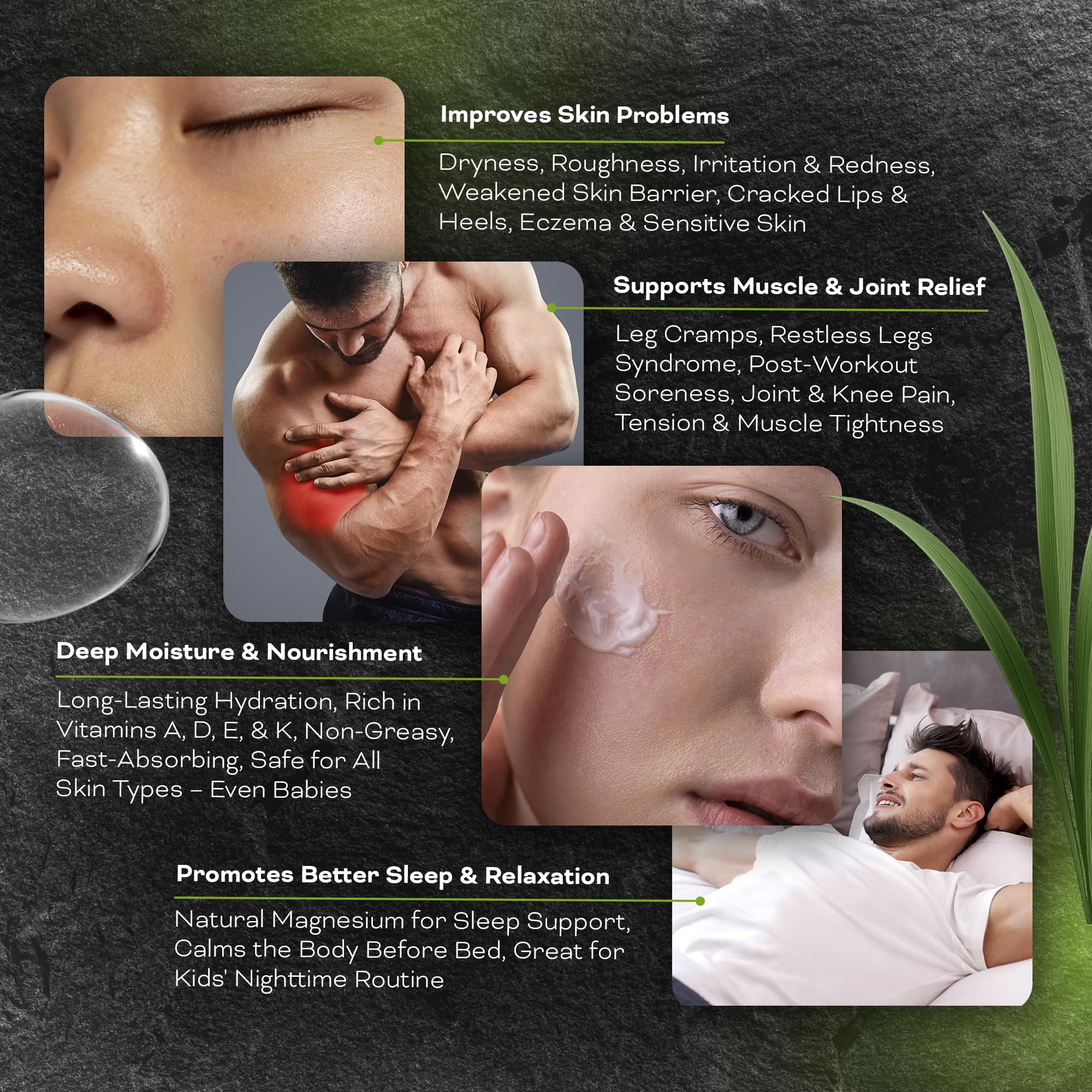 Titan Tallow body balm application showing smooth, non-greasy moisturization across skin.