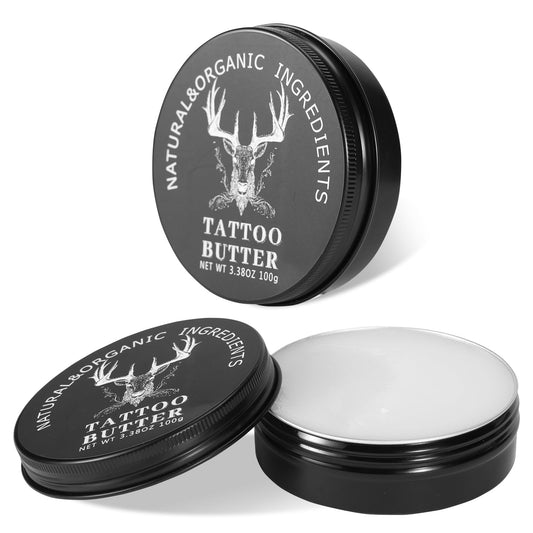 TIUSUTA tattoo balm on skin showing hydration and vibrancy for ink.