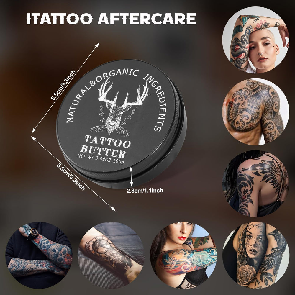 TIUSUTA balm preserves existing tattoos' color and clarity on skin.