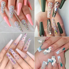 Tiwnefua 24Grid compact nail art kit ideal for on-the-go decorating.