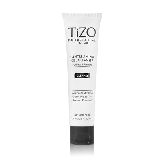 TiZO Gentle Amino Gel Cleanser bottle for daily, gentle cleansing