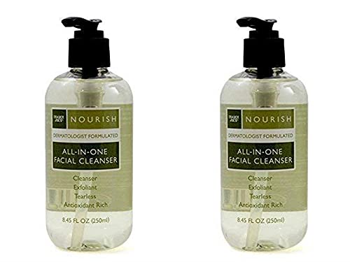 TJ's Nourish all-in-one facial cleanser set of 2 bottles for daily cleansing