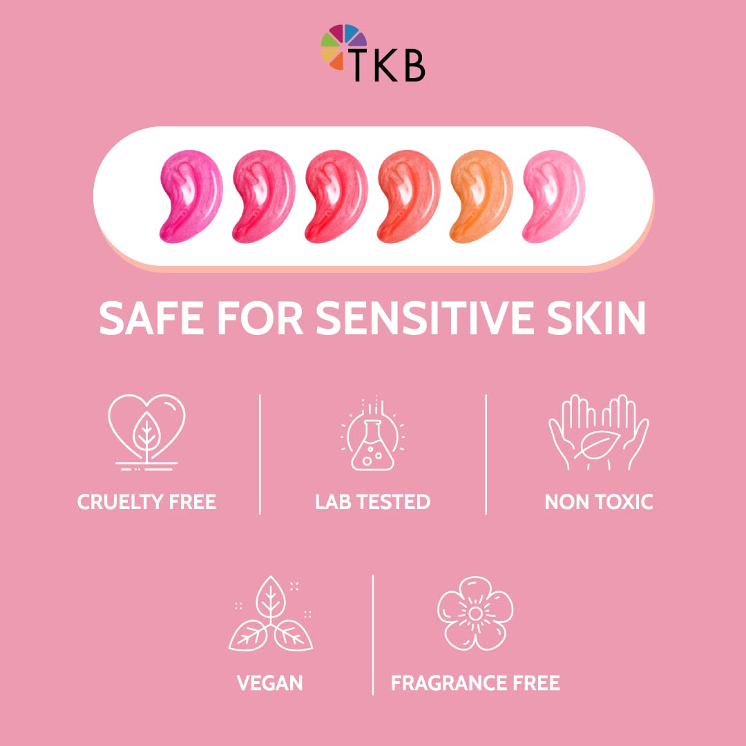 TKB Lip Gloss Base Flexagel M application demo shows easy shade creation.