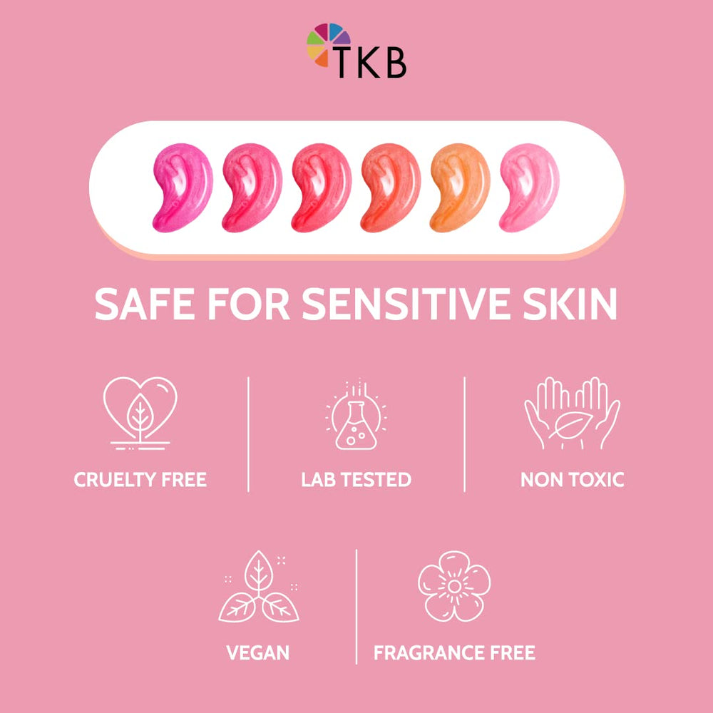TKB Lip Gloss Base Flexagel M application demo shows easy shade creation.