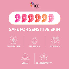 TKB Lip Gloss Base Flexagel M application demo shows easy shade creation.