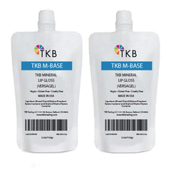 TKB Trading Mineral Lip Gloss M-Base in a clear bulk pack, ready for DIY blends.