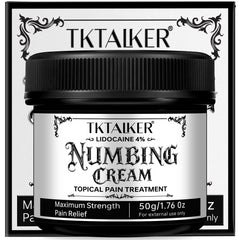 TKTALKER 4% Lidocaine Cream bottle for quick numbing before treatments.