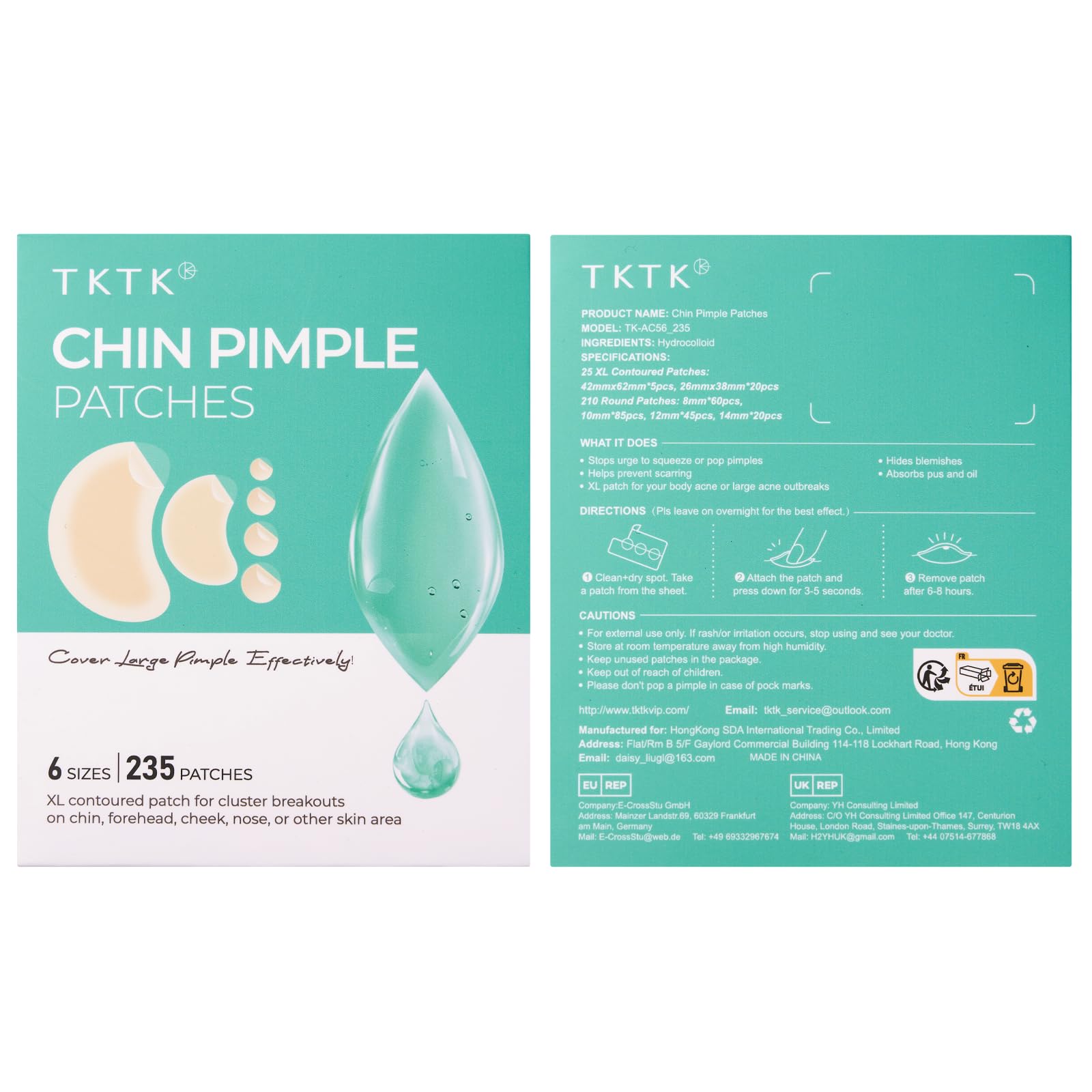 TKTK individually wrapped patches offer easy on-the-go access.