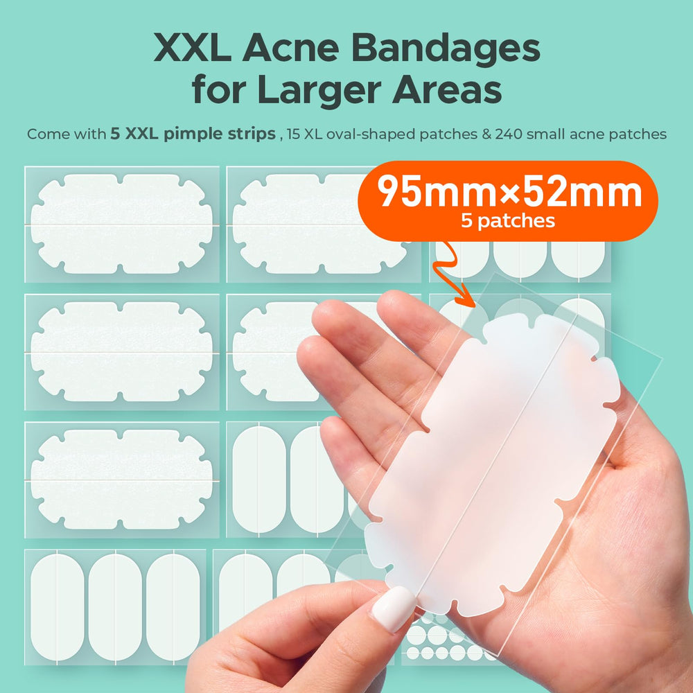 TKTK XXL body patches back area applied for large coverage on the back