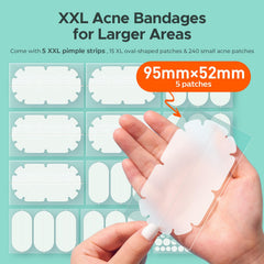 TKTK XXL body patches back area applied for large coverage on the back