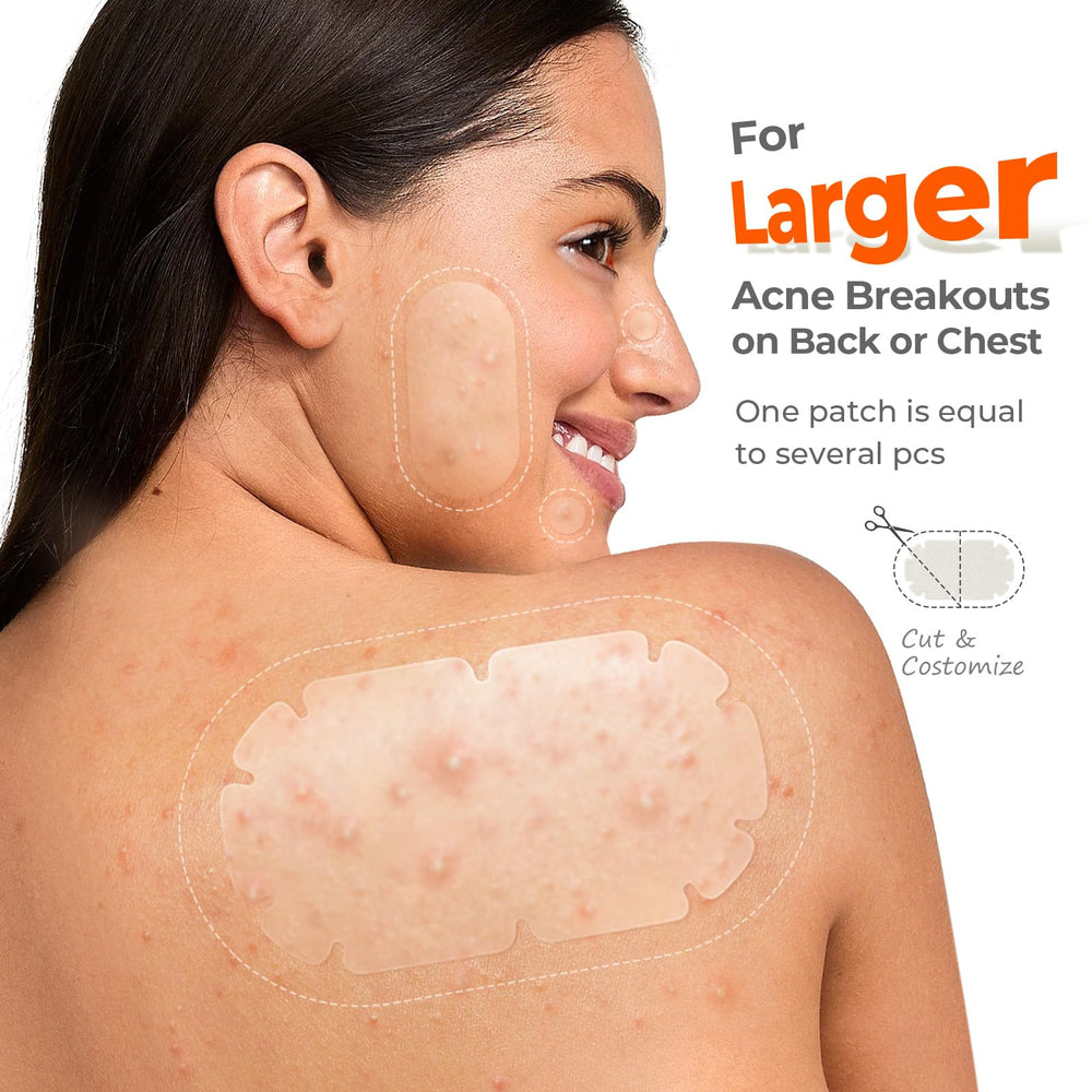 TKTK XXL body patches chest area on skin for targeted treatment