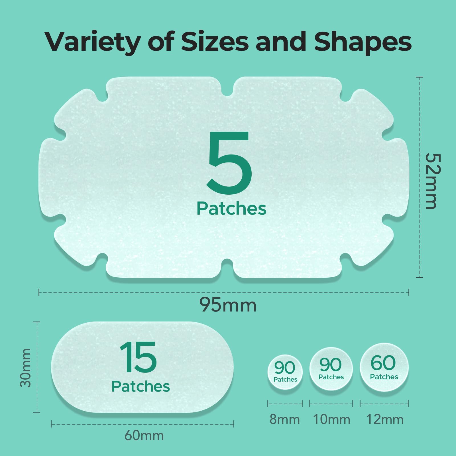 TKTK XXL body patches shoulders area on skin for flexible wear