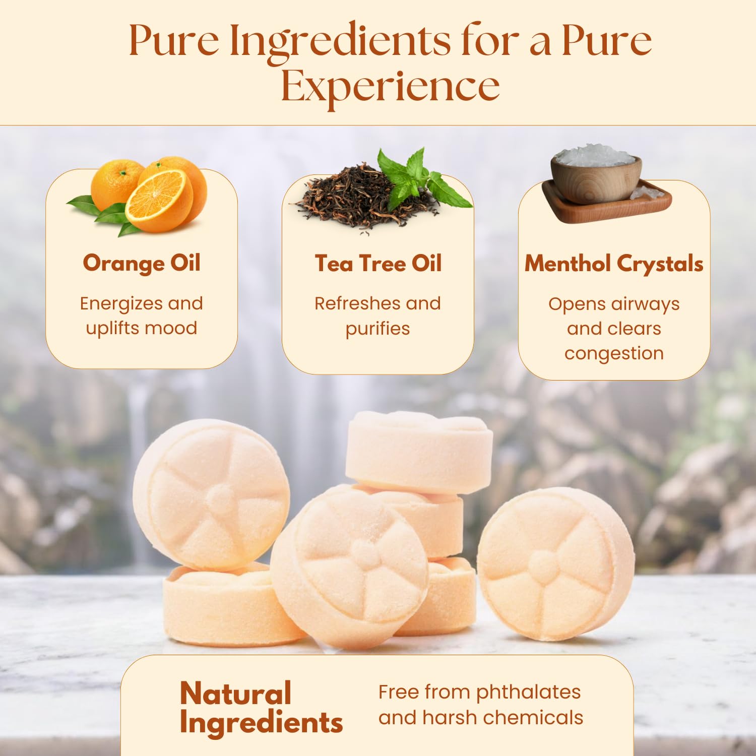 The Lavish Goat TLG Refresh citrus aroma shower steamer offers uplifting scent in daily routines