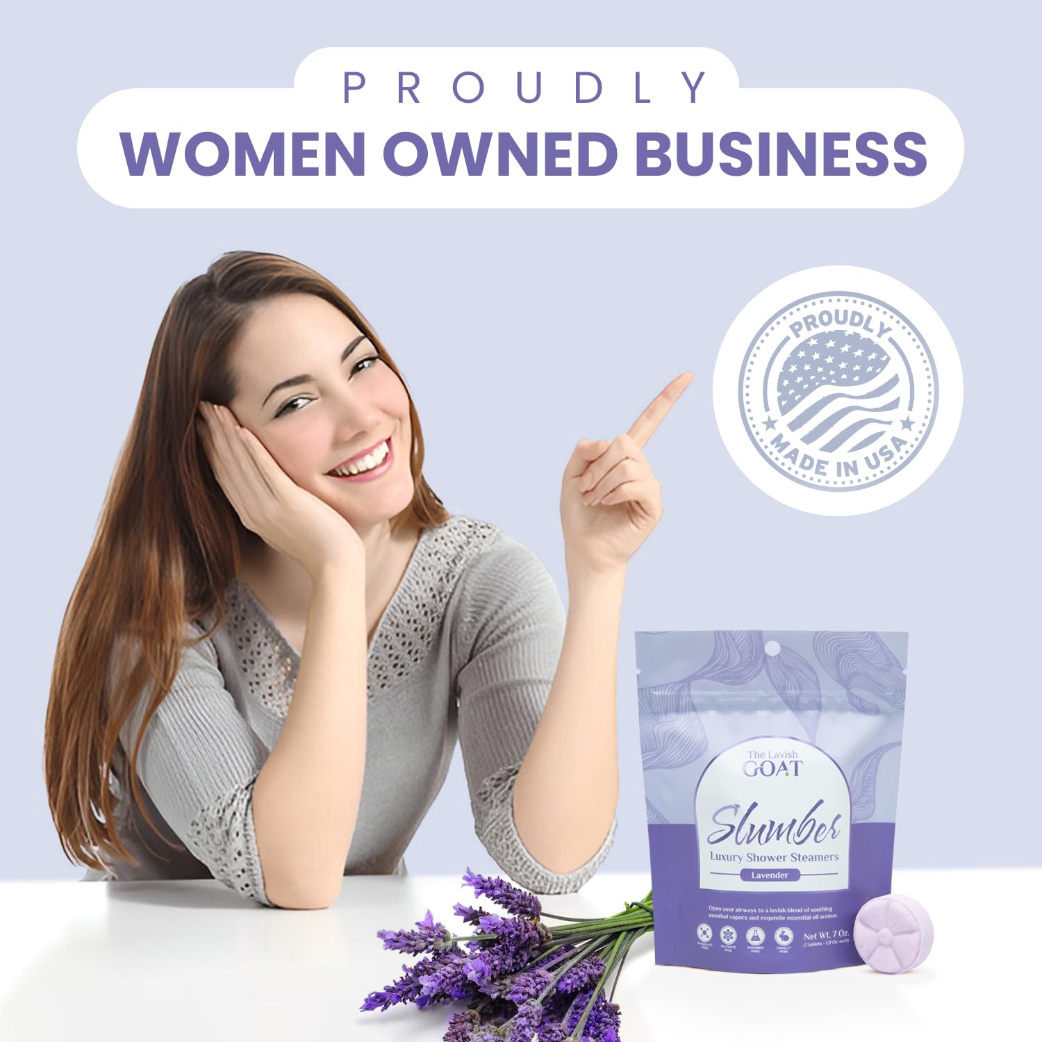 Menthol-infused aroma fills the shower air for refreshed senses